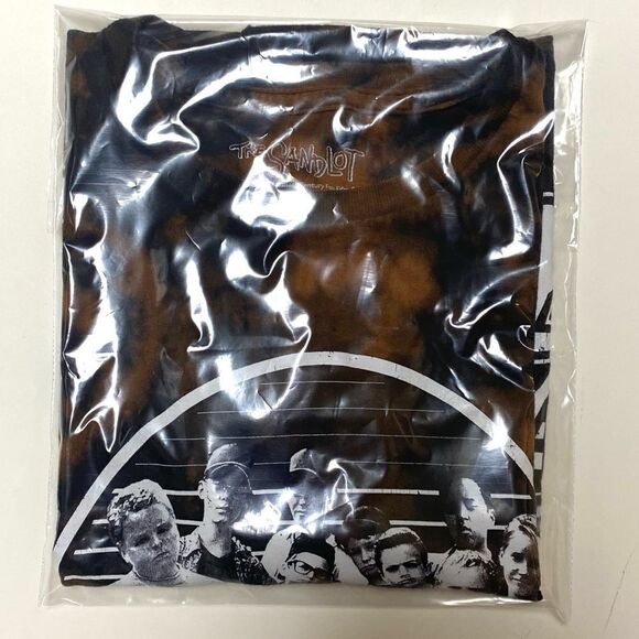 The Sandlot Movie Group Graphic Print Black Bleached Tie-Dye Shirt - Picture 8 of 8